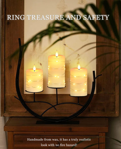 Fanzir LED candles 5 inch create warm centerpiece lighting