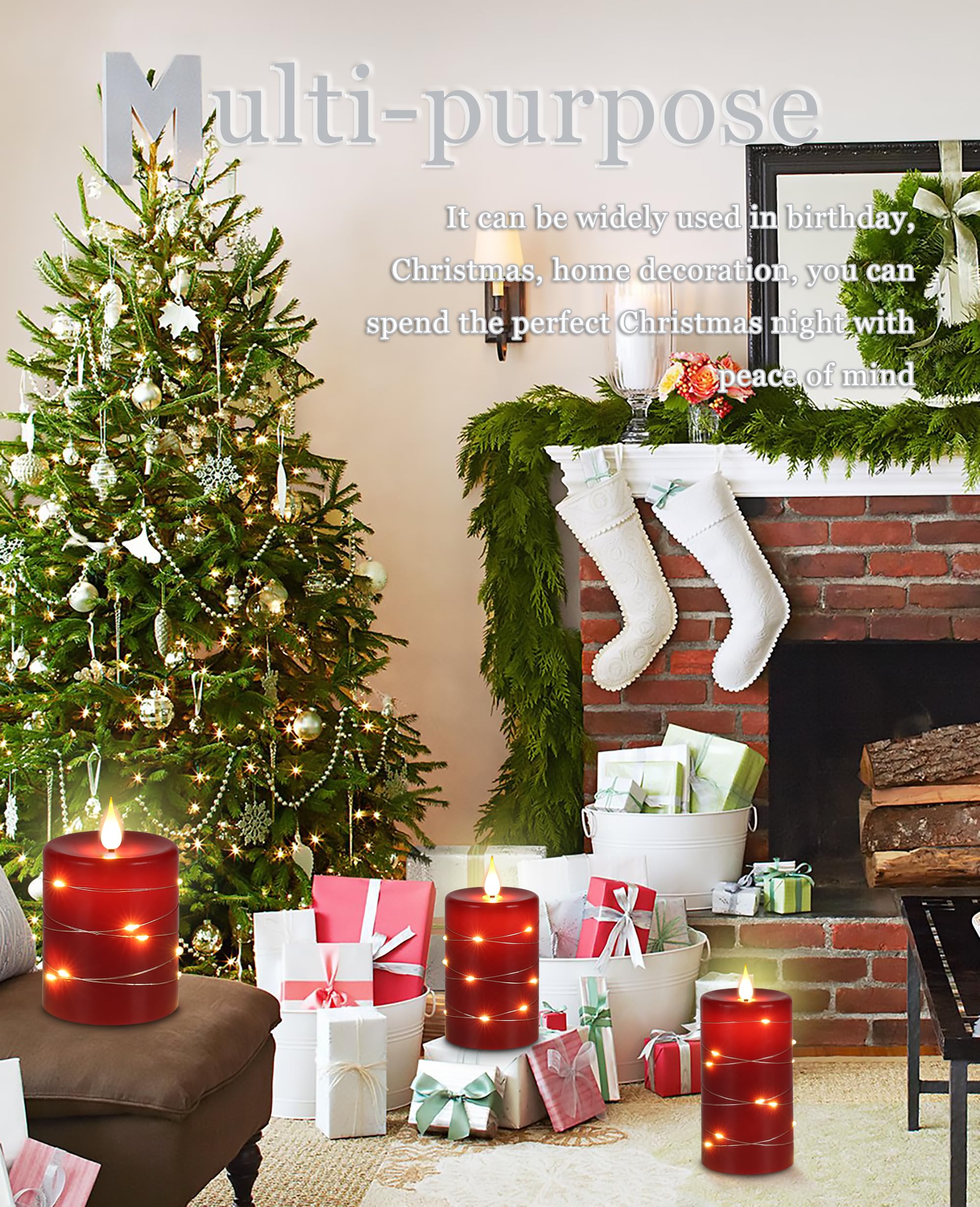 Fanzir red candles create warm ambience on dining tables