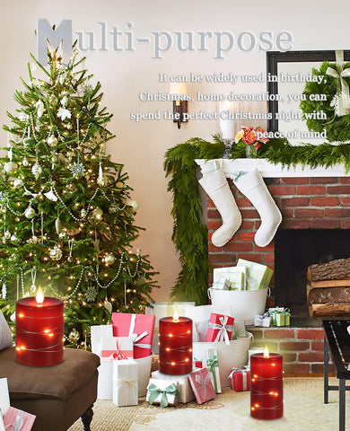 Fanzir red candles create warm ambience on dining tables