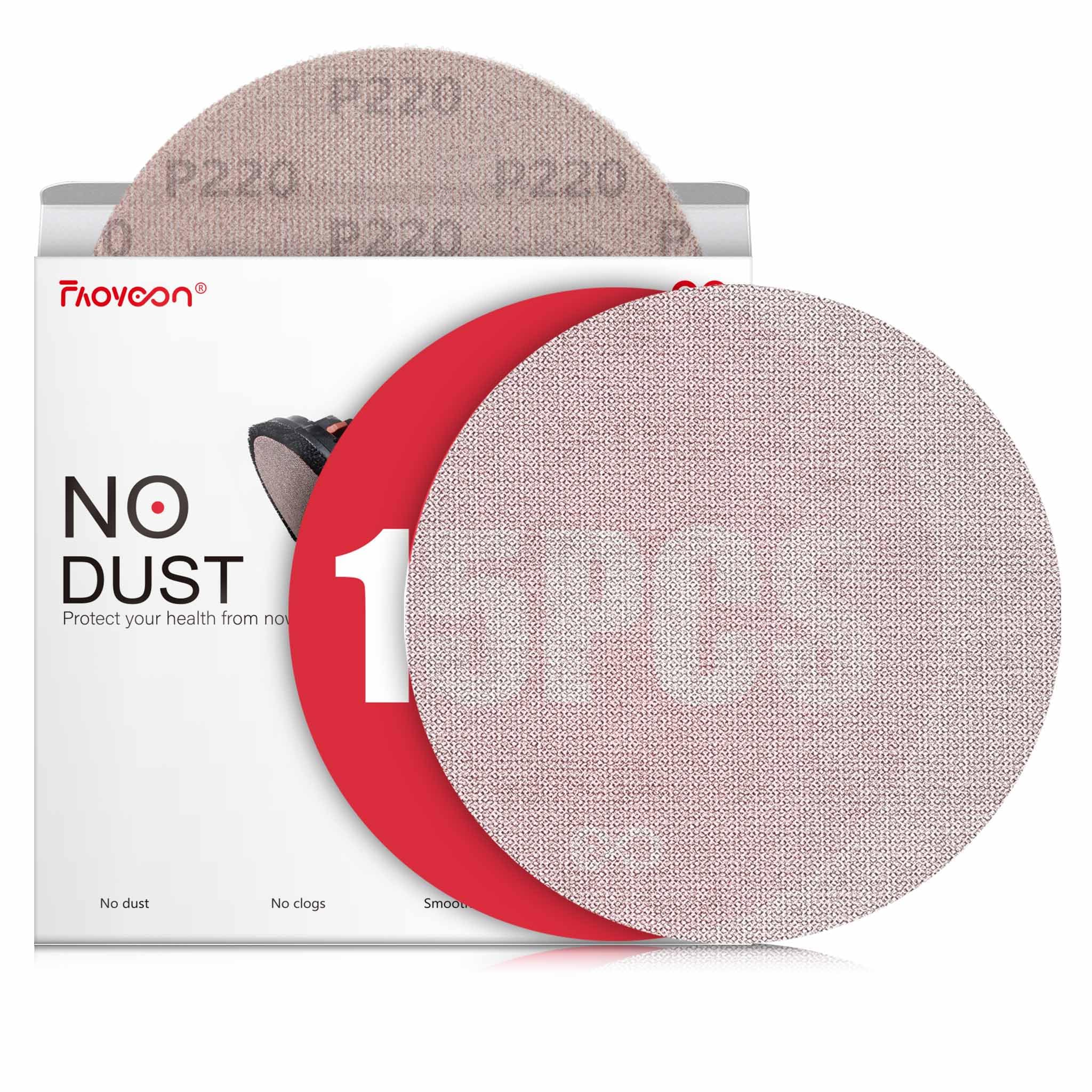 Faoyoon 9 inch sanding disc pack for dust-free drywall smoothing with vacuum