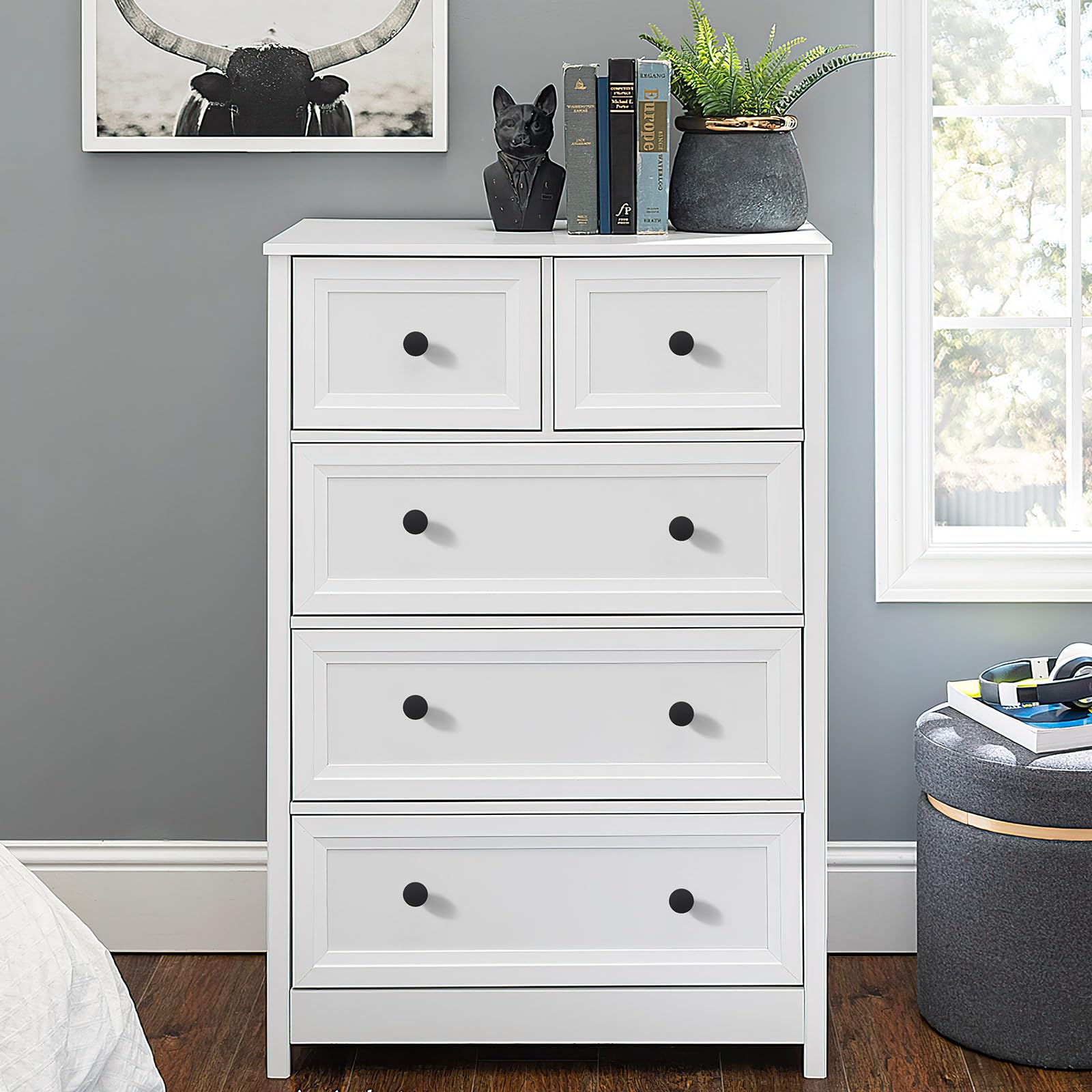 FAPUAL screws in 1 inch and 1.77 inch sizes included for quick installation.