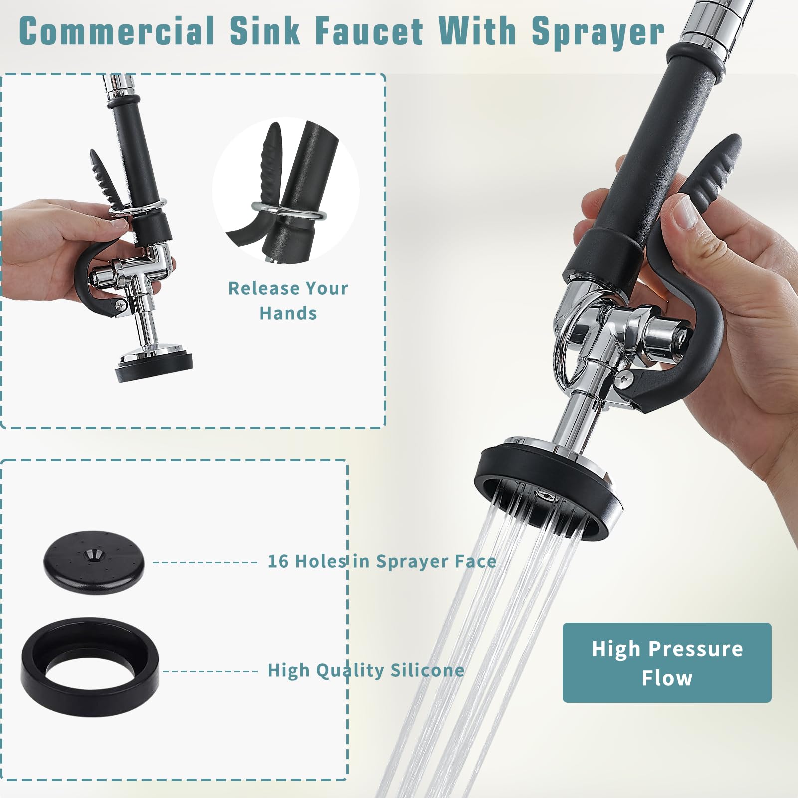 Fapully 12-2-inch swing spout swivels to reach every basin