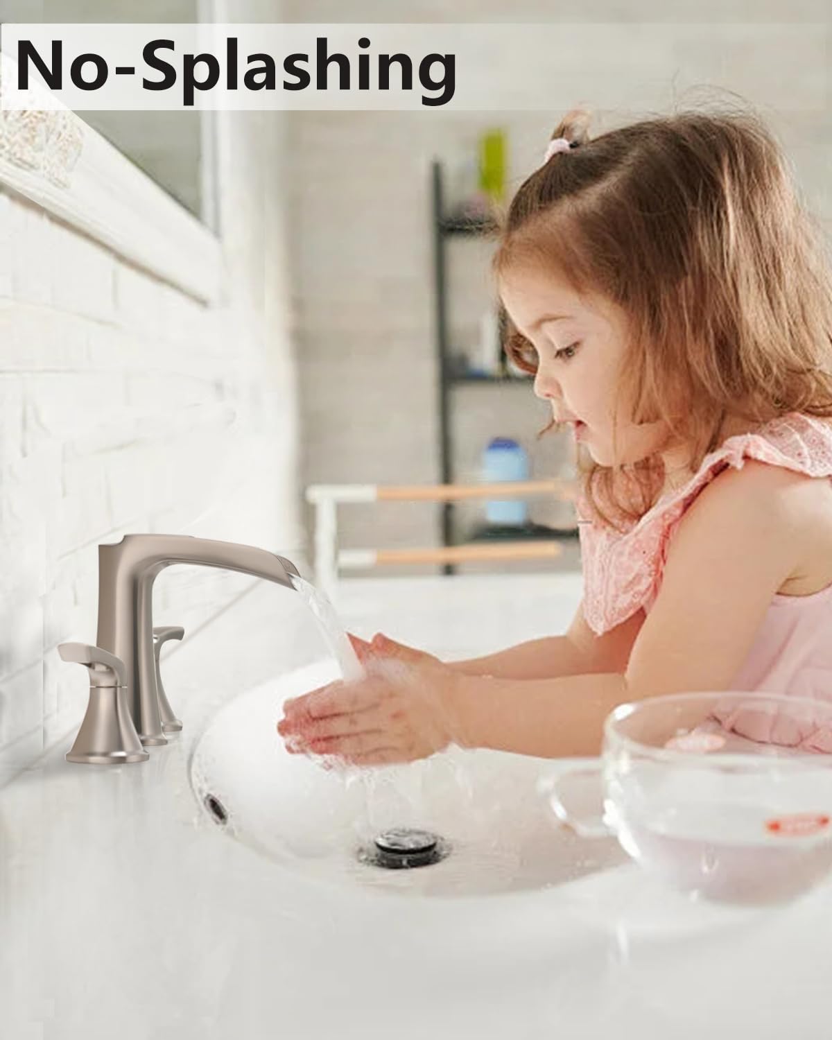 Fapully durable metal body ensures long-lasting bathroom use