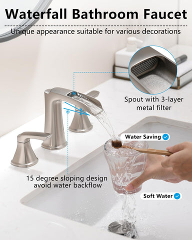 Fapully two-handle control enables precise temperature and flow adjustment