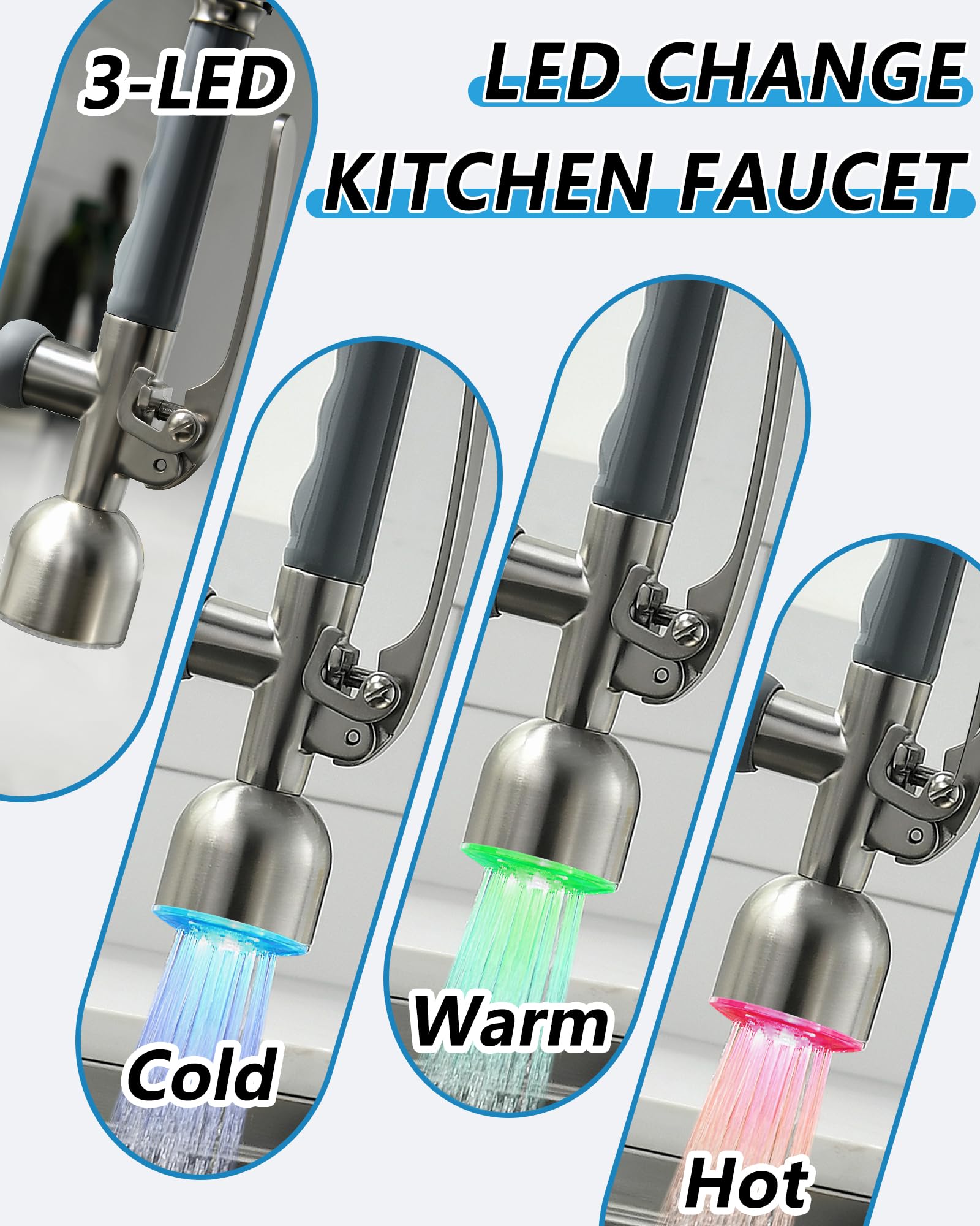 Fapully heavy-duty design endures busy kitchens for years.