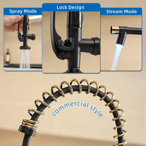 Fapully commercial-style home-use faucet close view