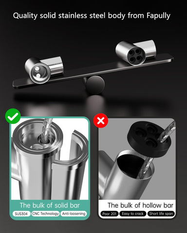 Fapully 360-degree swivel kitchen faucet enables full sink access during tasks.