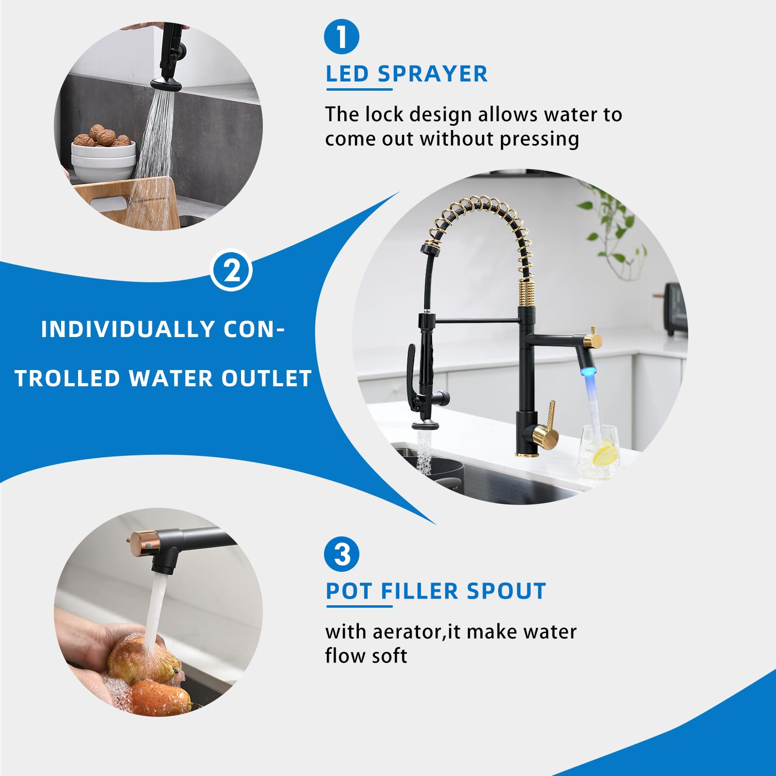 Fapully pre-rinse sprayer action blasts away tough residue
