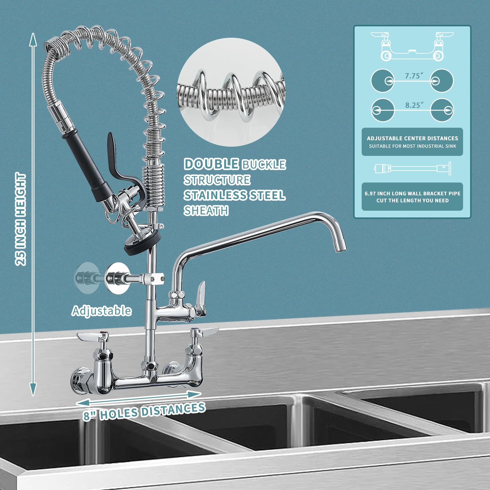 Fapully chrome finish delivers durable shine in busy kitchens