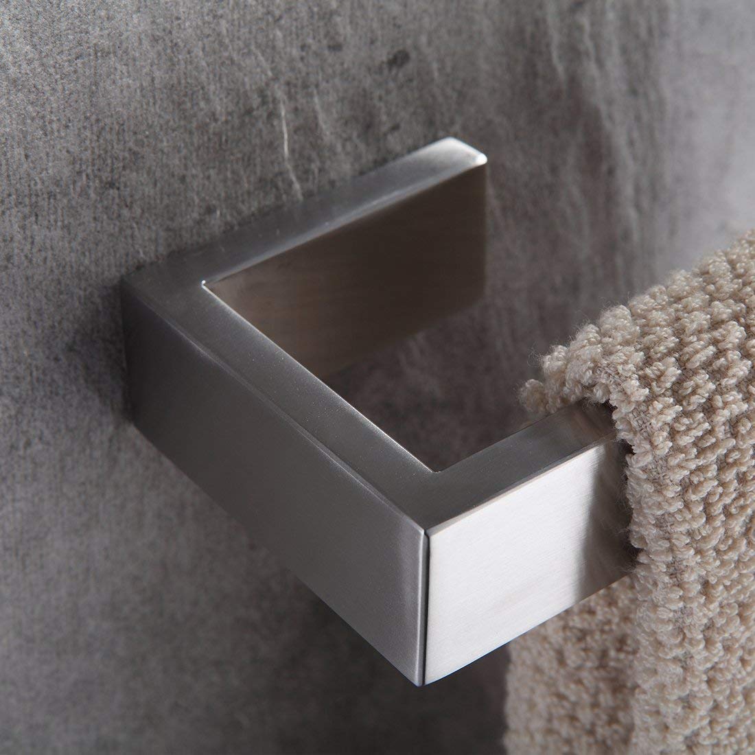 Fapully 8-26 inch towel bar demonstrates durable stainless steel.