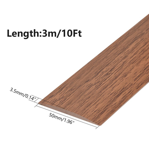 Farady floor threshold strip 5cm wide bridges laminate and vinyl floors smoothly.
