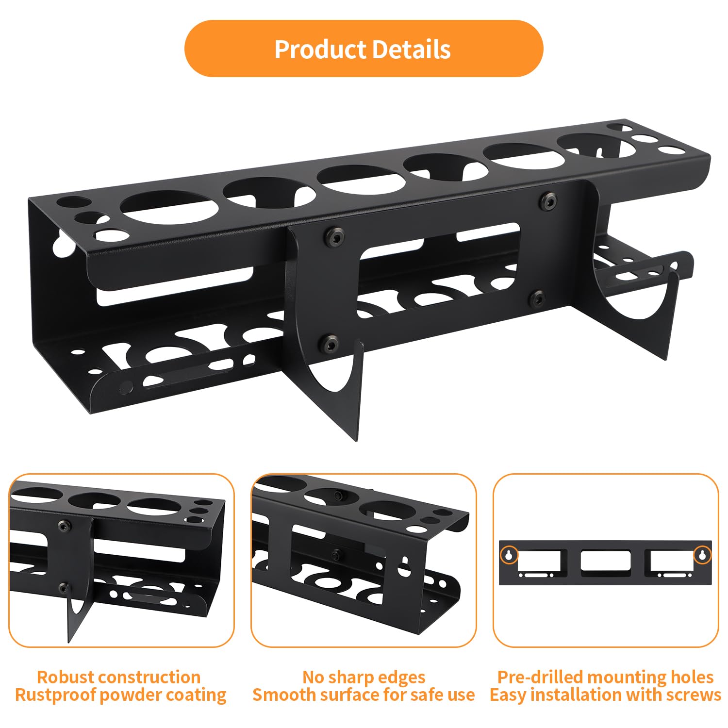 Fardtry metal caulking rack offers rust-resistant storage for years
