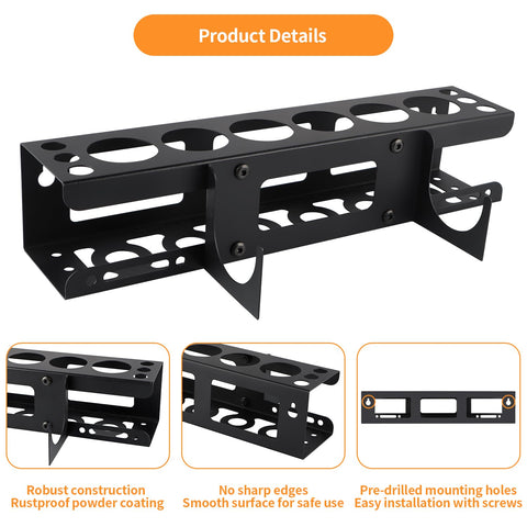 Fardtry metal caulking rack offers rust-resistant storage for years