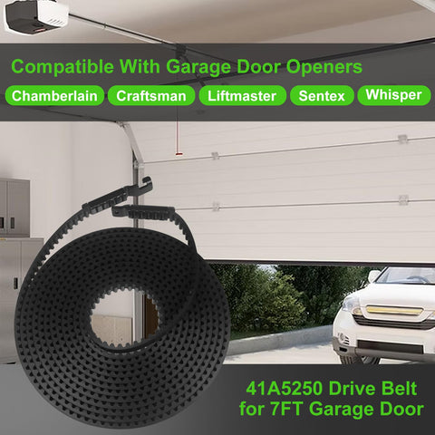 FARMAN belt provides quiet operation during garage door use