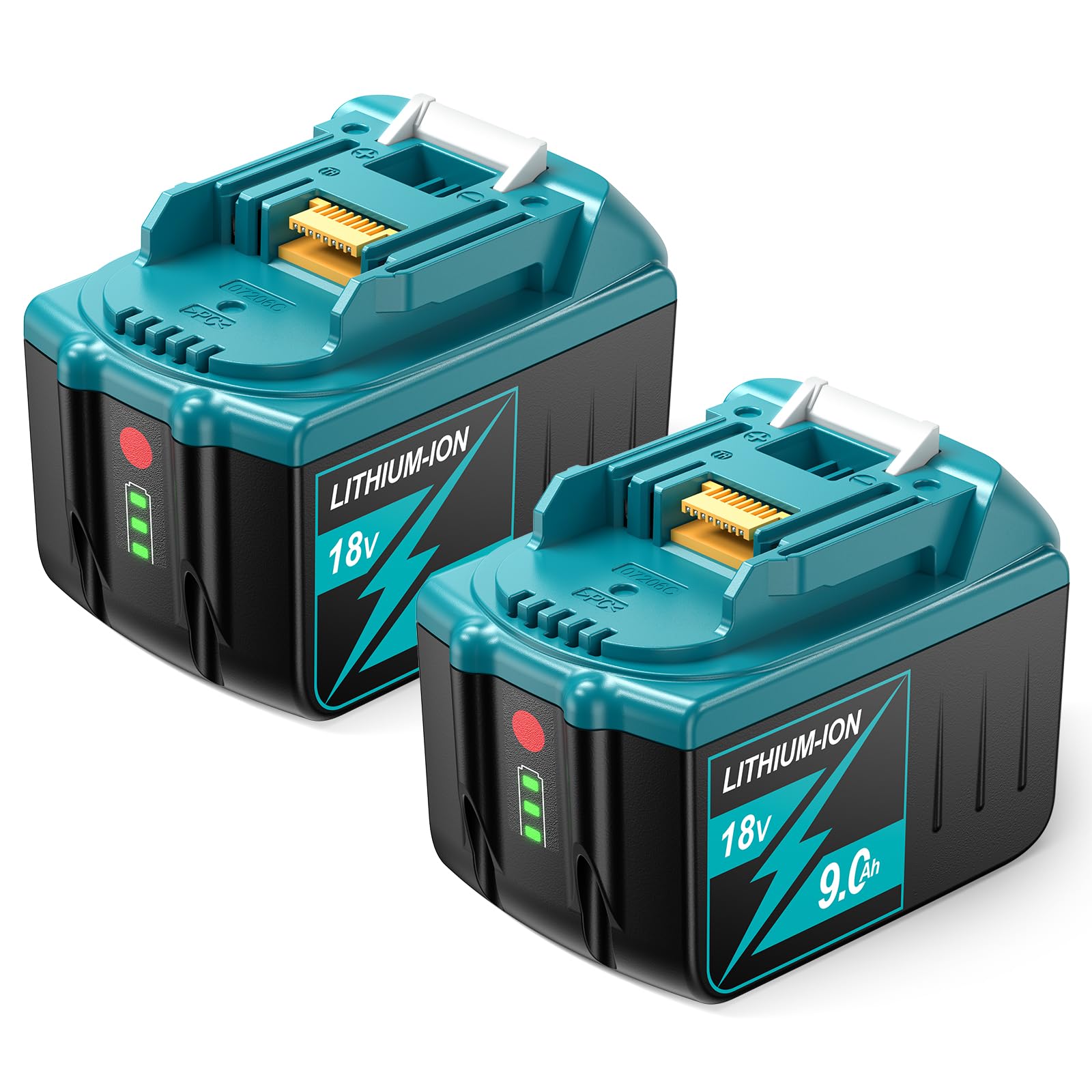 Farmice 2Pack 18V 9000mAh battery pack for extended Makita runtime.