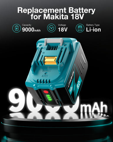 Farmice 18V battery compatible with Makita tools.