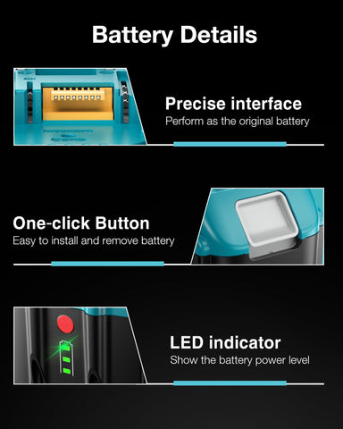 Farmice durable lithium-ion construction for reliable power.