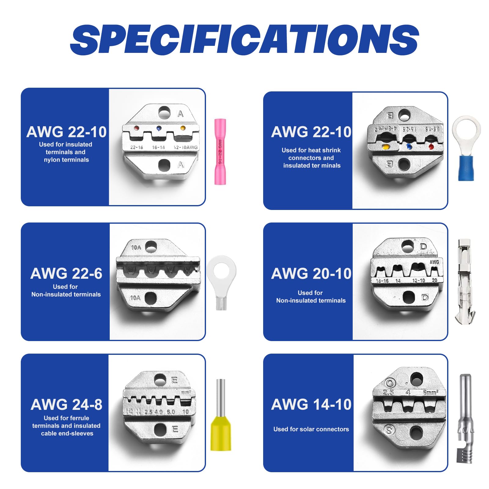FarmNix ratcheting crimping tool enables complete cycles for secure connections.