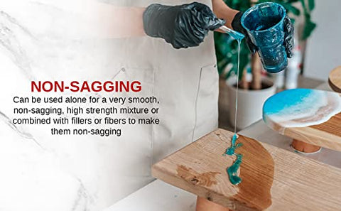 Fasco Cabosil epoxy resin thickener supports smooth, non-sag application.