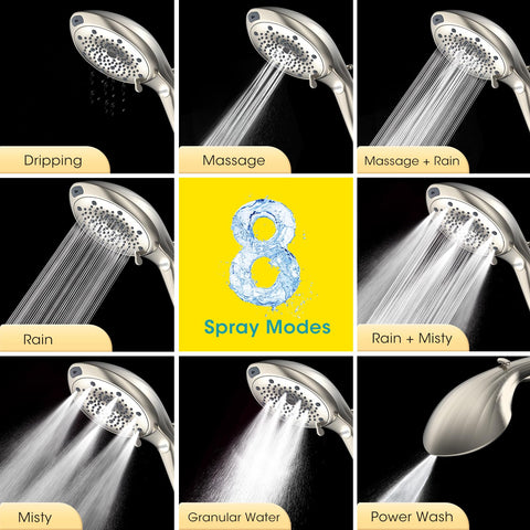 FASDUNT 80-inch hose extends reach for easy showering and cleaning