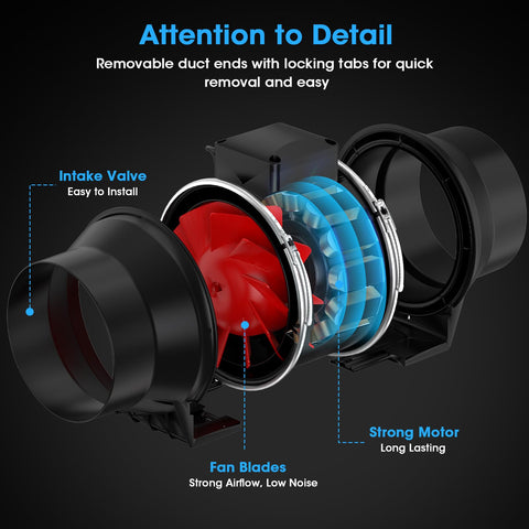 Whisper-quiet operation of the EC motor for peaceful spaces.