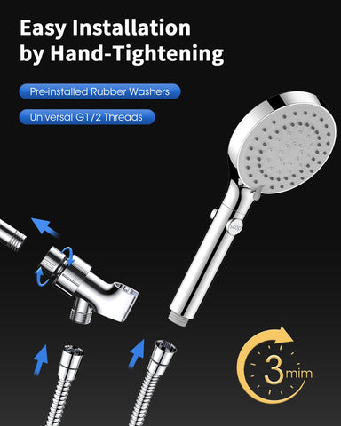 FASDUNT self-cleaning silicone nozzles resist grime and improve flow