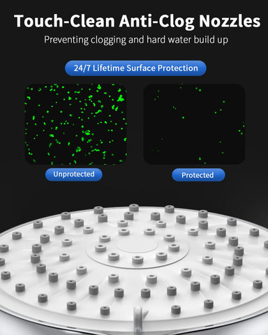 FASDUNT shower head with pause button for safe water control