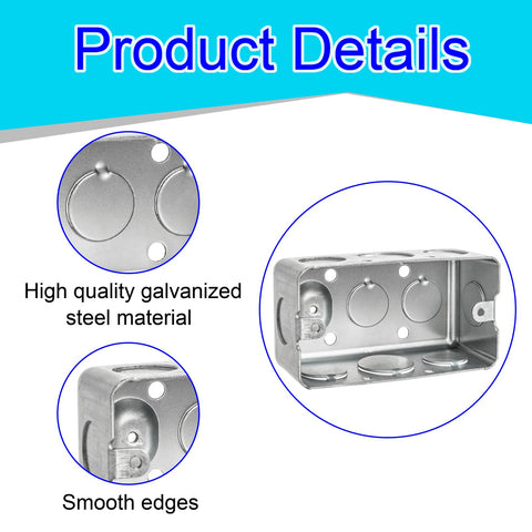 Electrical box with pre-punched knockouts for quick conduit attachment.