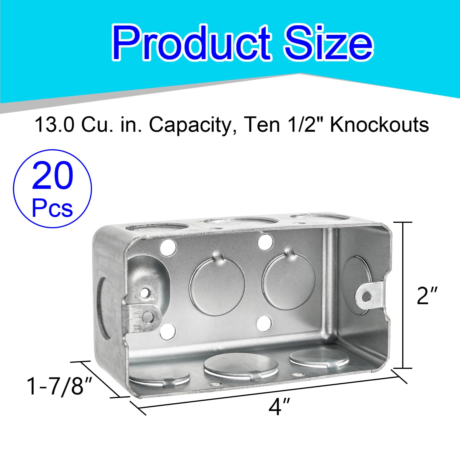 Fasmov handy box with raised ground, easy mounting in tight spaces.