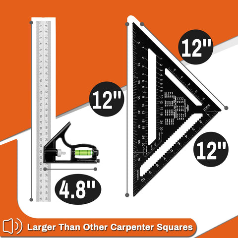 Fasouna 12-inch combination square for versatile layout tasks.
