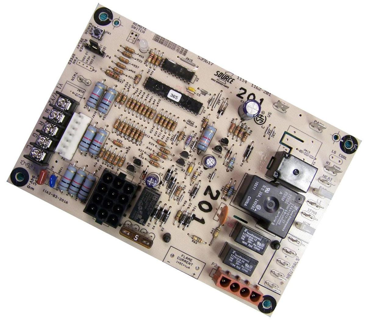 Fast Craft 031-01267-001A furnace control board front view for York and Coleman compatibility.