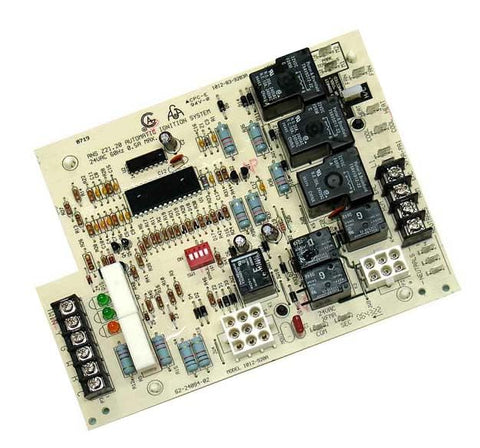 Fast Craft 1012-920A control board close-up showing authentic connectors for Rheem Ruud furnaces.