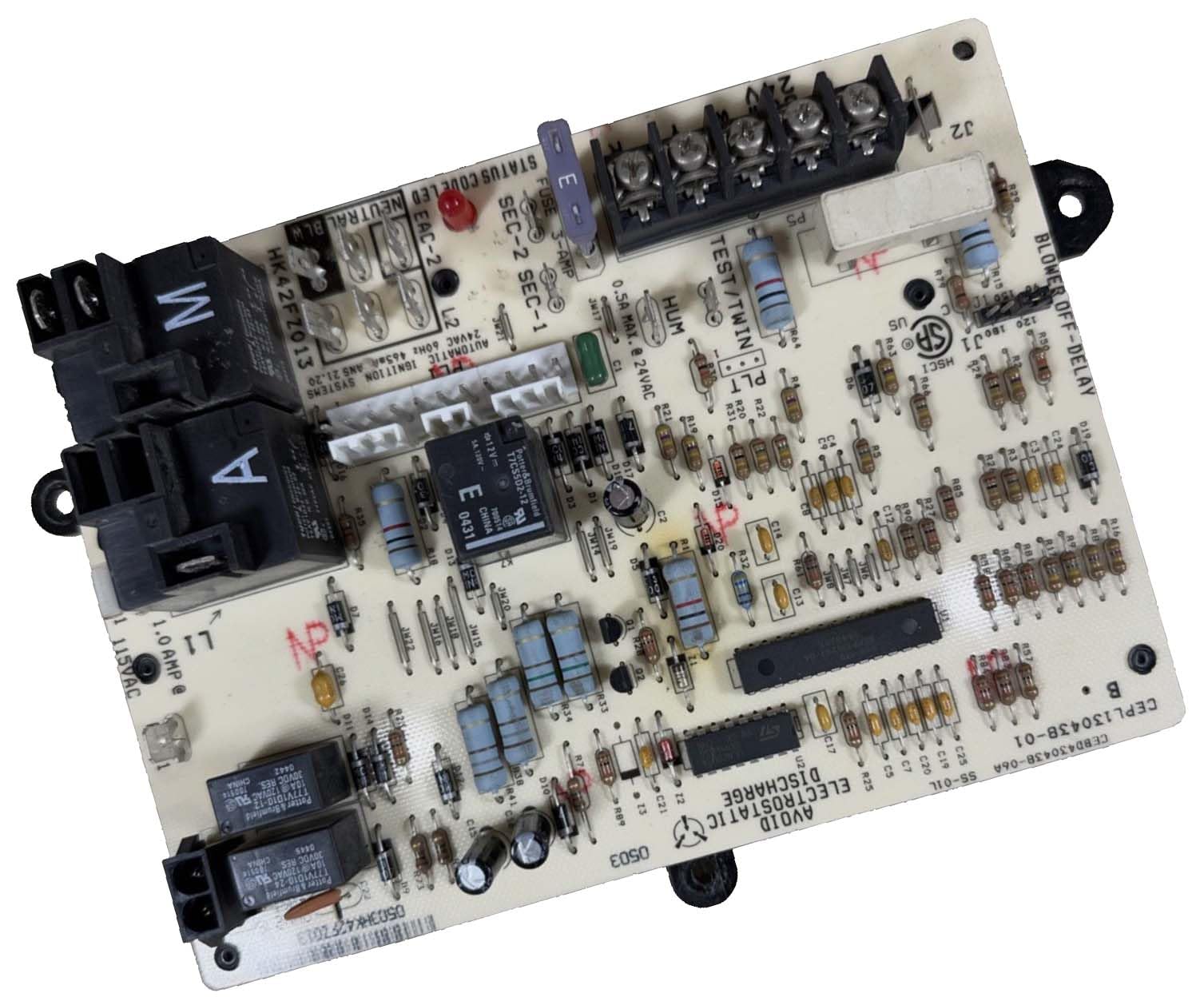 Fast Craft HK42FZ013 control board connectors side view with precise fit