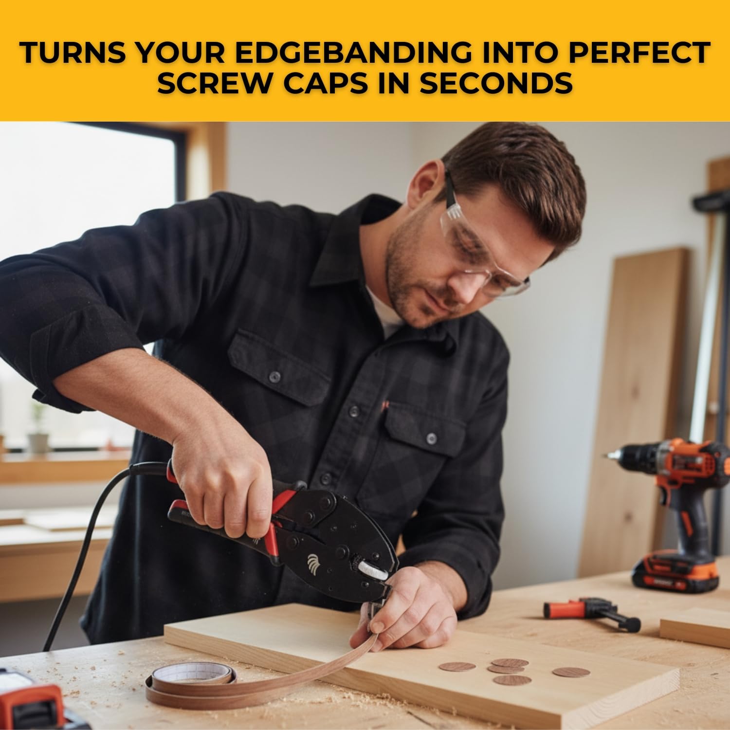 FastCap Custom Color Punch Kit Basic hole punch tool in action for accurate perforations