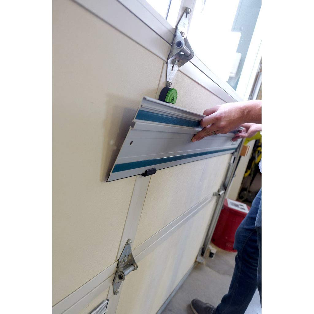 FastCap Track Rack ceiling or garage door mounting for flexible shop setup