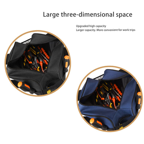 FASTECH 14-inch tool bag eight-pocket layout for tool sorting.