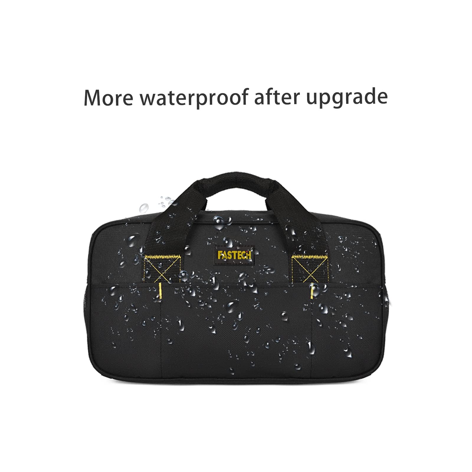 FASTECH 14-inch tool bag reinforced stitching for lasting durability.