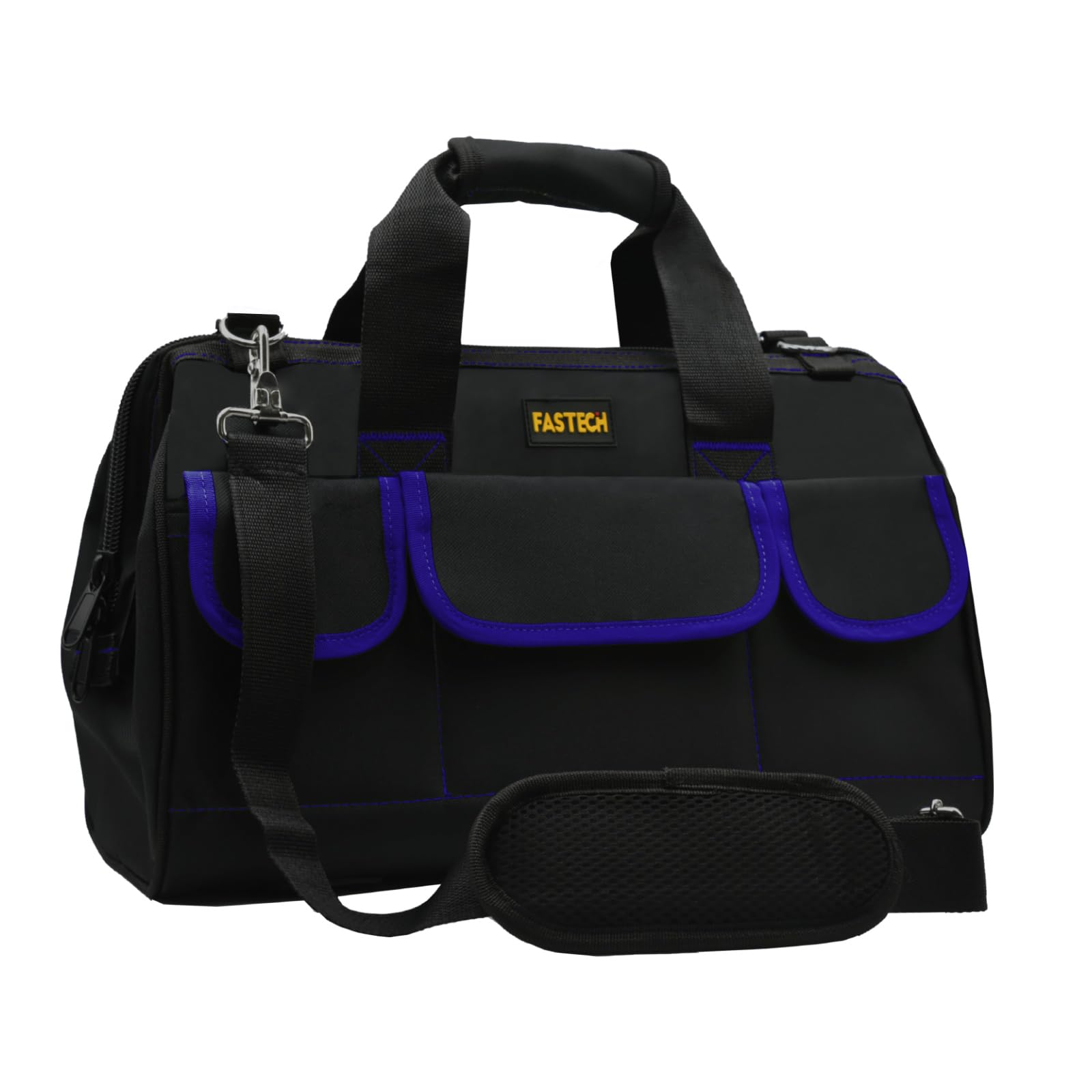 FASTECH 20inch tool bag with blue edge design for organized storage.