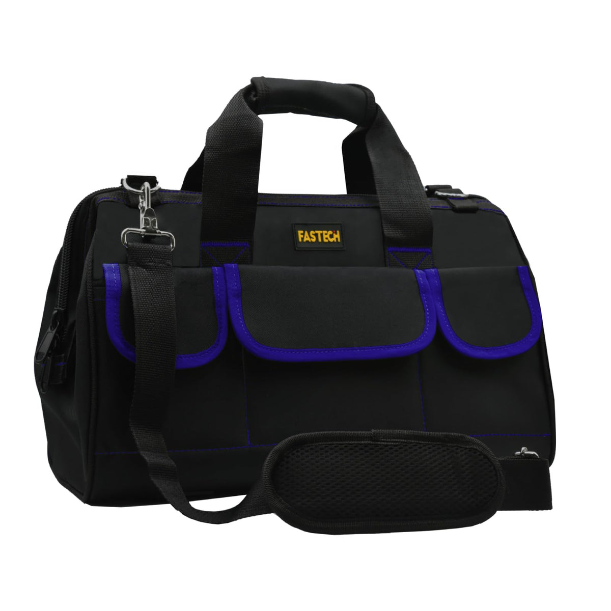 FASTECH 20inch tool bag with blue edge design for organized storage.