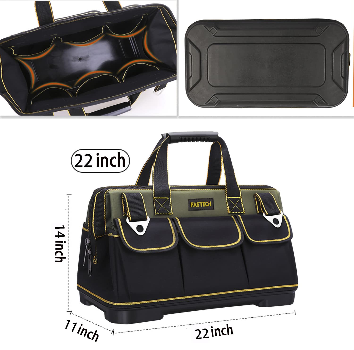 FASTECH bag dimensions 22L x 14H x 11W for a full toolkit