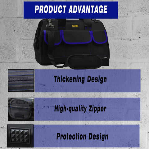 FASTECH interior 11 pockets and 6 exterior pockets for quick sorting.