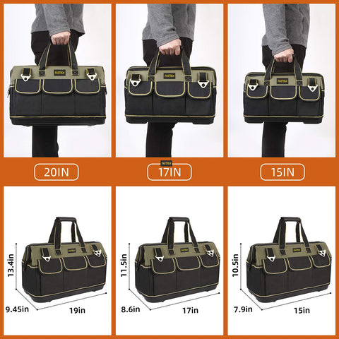 Fastech tool bag suited for electricians, plumbers, carpenters and DIY projects