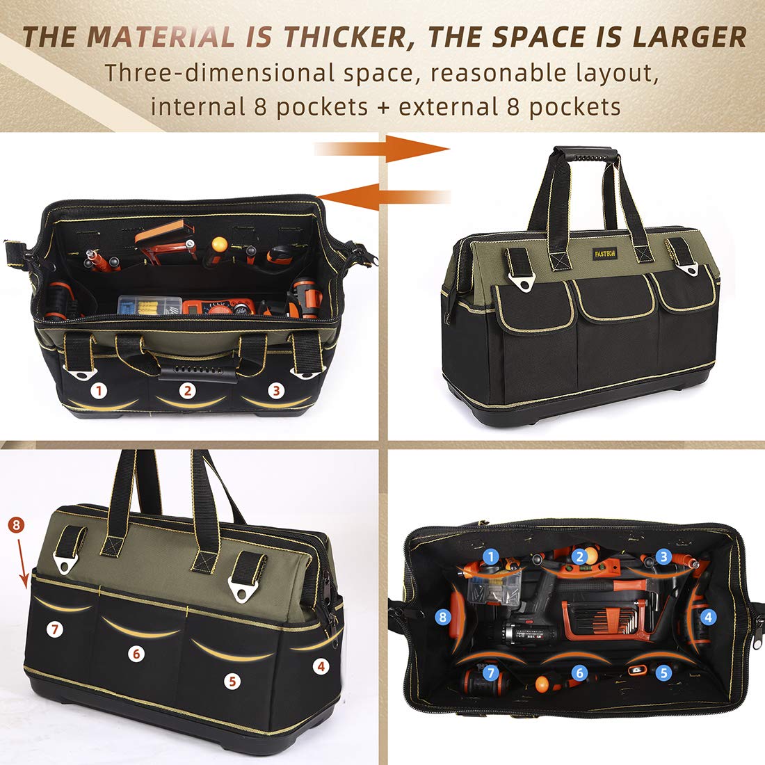 Fastech waterproof bottom shell protecting tools in damp environments