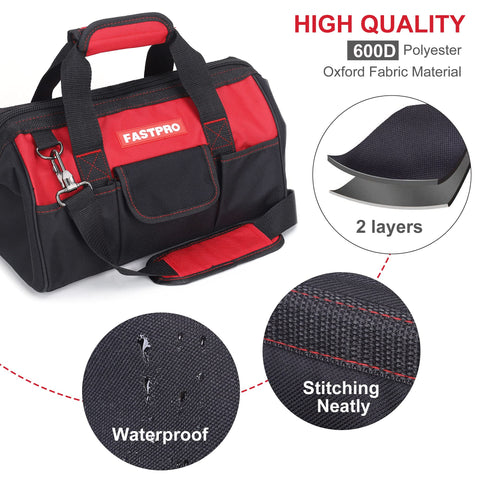 FASTPRO wide-mouth opening for quick tool access