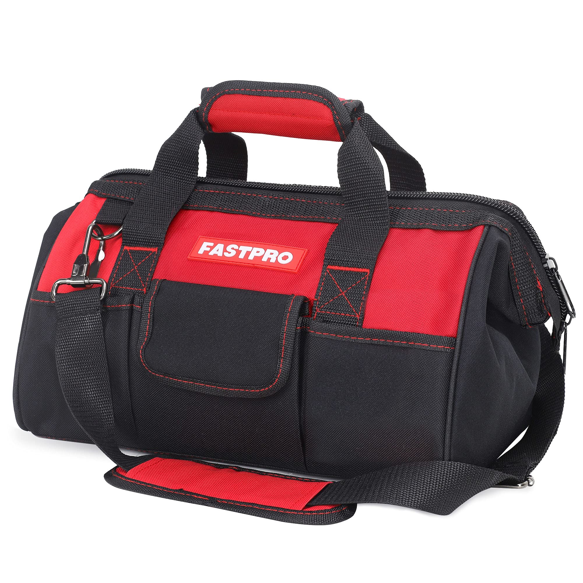 FASTPRO 14-Inch zip-top bag front view shows rugged tool transport capability