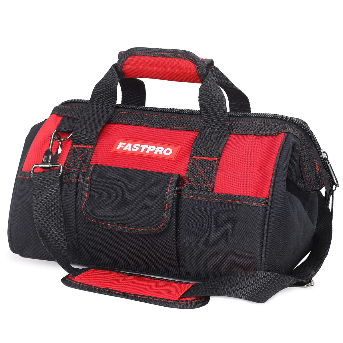 FASTPRO 14-Inch zip-top bag front view shows rugged tool transport capability