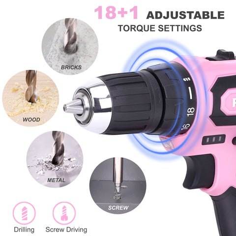 FASTPRO 3/8 inch keyless chuck enables quick bit changes