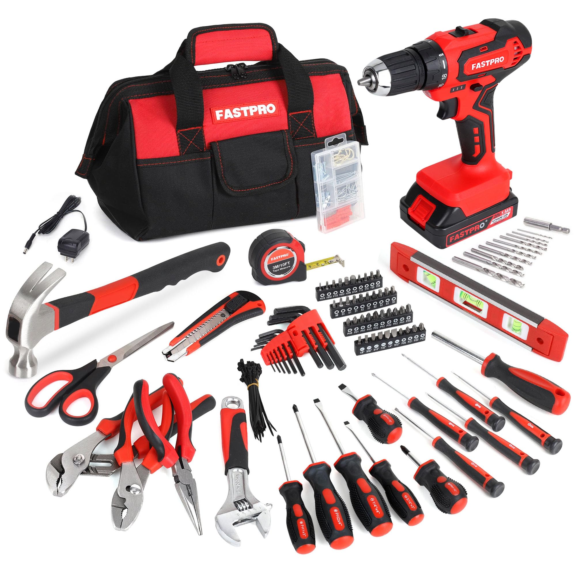 FASTPRO drill driver with 3/8 inch chuck for versatile home projects