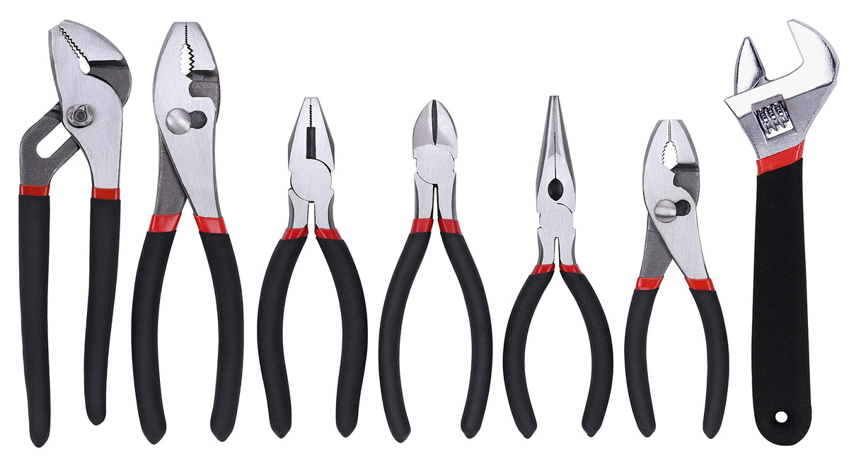 FASTPRO 7-piece pliers and wrench set: versatile home toolkit
