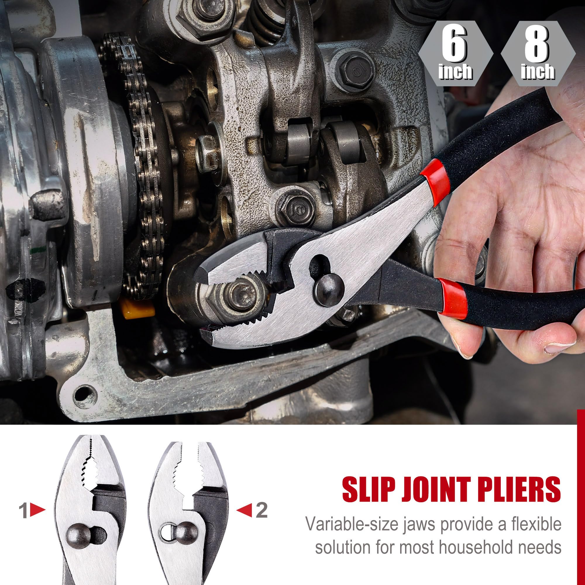 FASTPRO dipped-handles provide comfortable grip during extended use